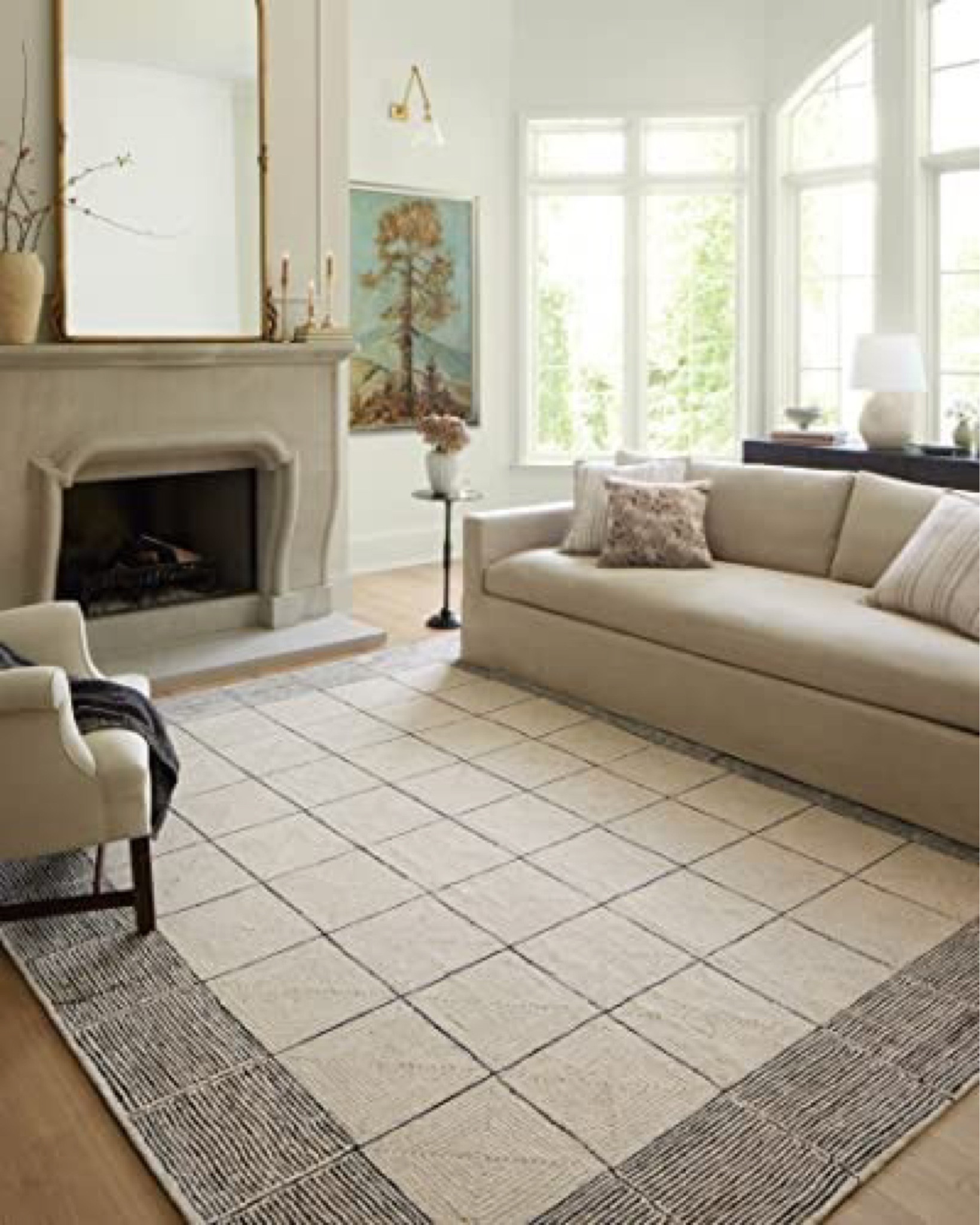 Loving this collection by Chris loves Julia x loloi rugs! This is the Francis collection- FRA-02 CREAM BLACK 

#LTKhome