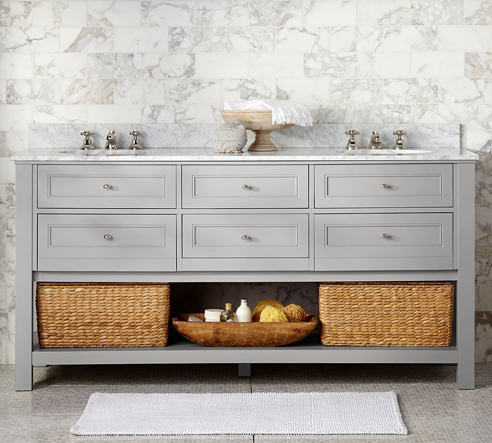 Classic 72" Double Sink Vanity | Pottery Barn (US)
