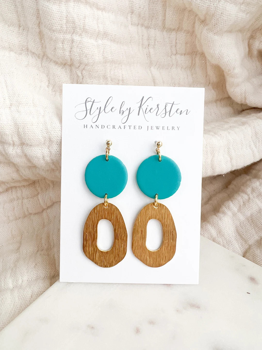 Eden Spring Colors Polymer Clay Dangle Earrings - Etsy | Etsy (US)