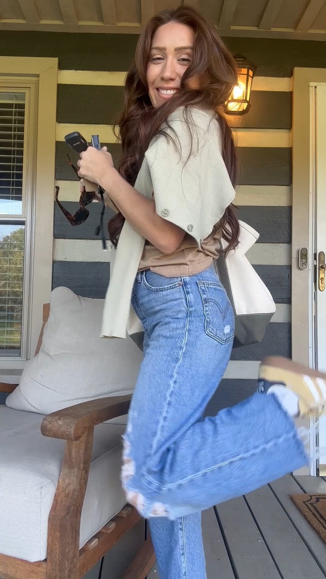 fall fit with my favorite denim! Plus this charger is 10/10 for those long nights at my kids practice. This boat and tote is also becoming my personality, no big  

#LTKSeasonal #LTKFindsUnder100 #LTKPetite