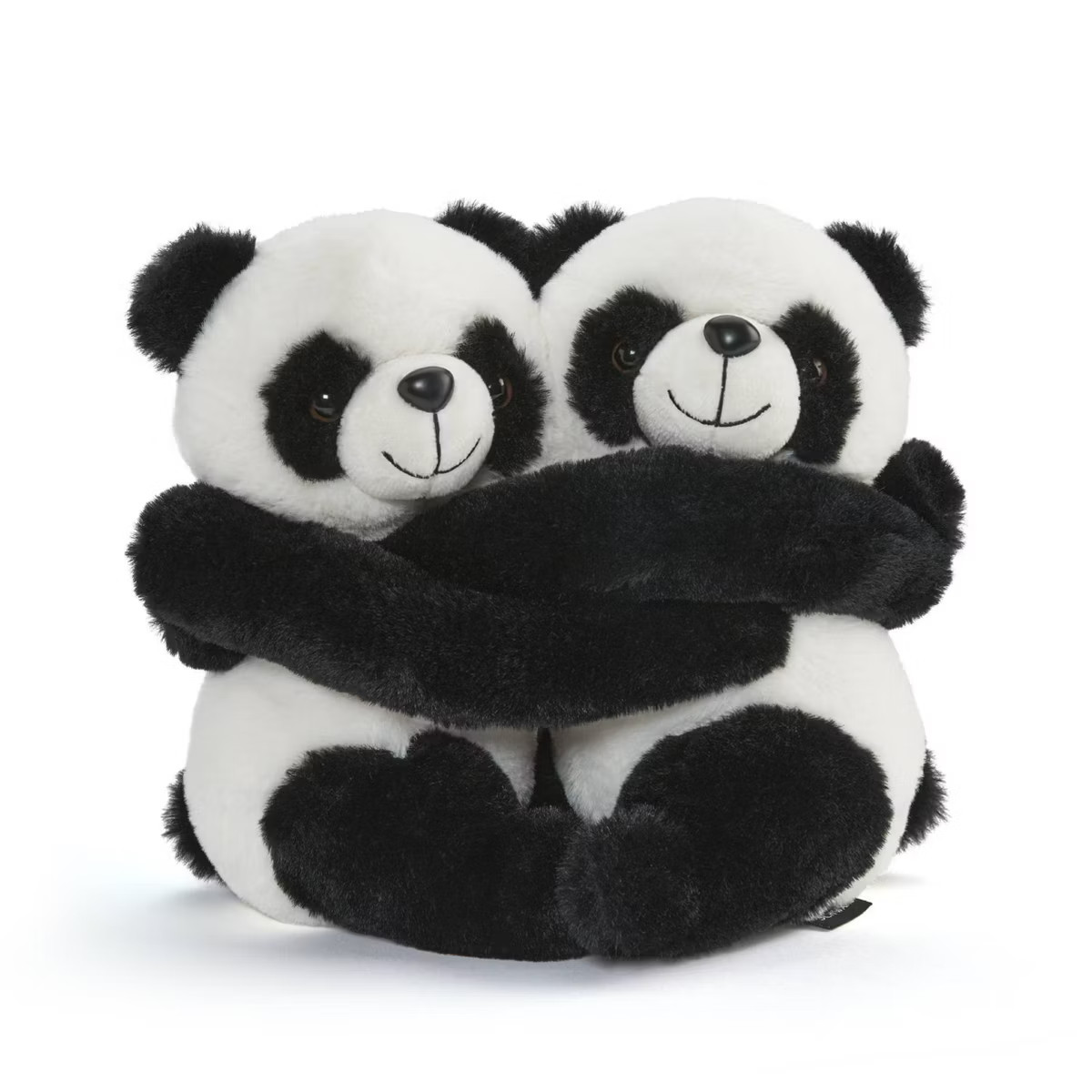 FAO Schwarz 9" Hugging Panda Bears 2pc Toy Plush | Target