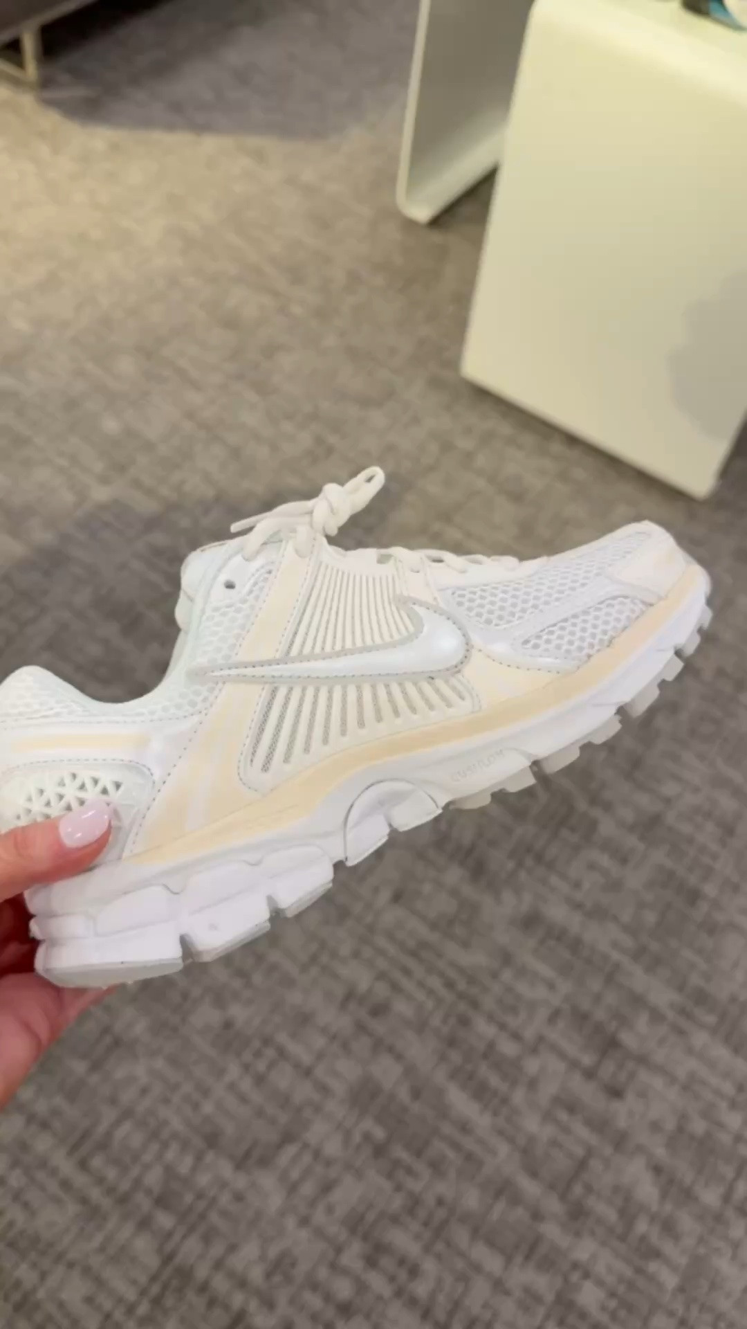 These are some of my favorite Nike sneakers! I have them in the grey/silver color way, but I really like this white pair! 

Nsale
Nordstrom anniversary sale
Vomero 5 sneaker

#LTKootd #LTKActive #LTKSaleAlert
