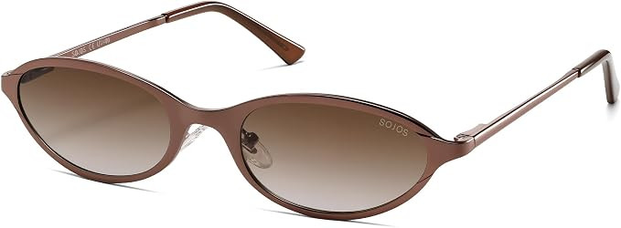 SOJOS Small Trendy Oval Cat Eye Polarized Sunglasses for Women, Chic Y2k Retro 80s 90s Slim Narro... | Amazon (US)