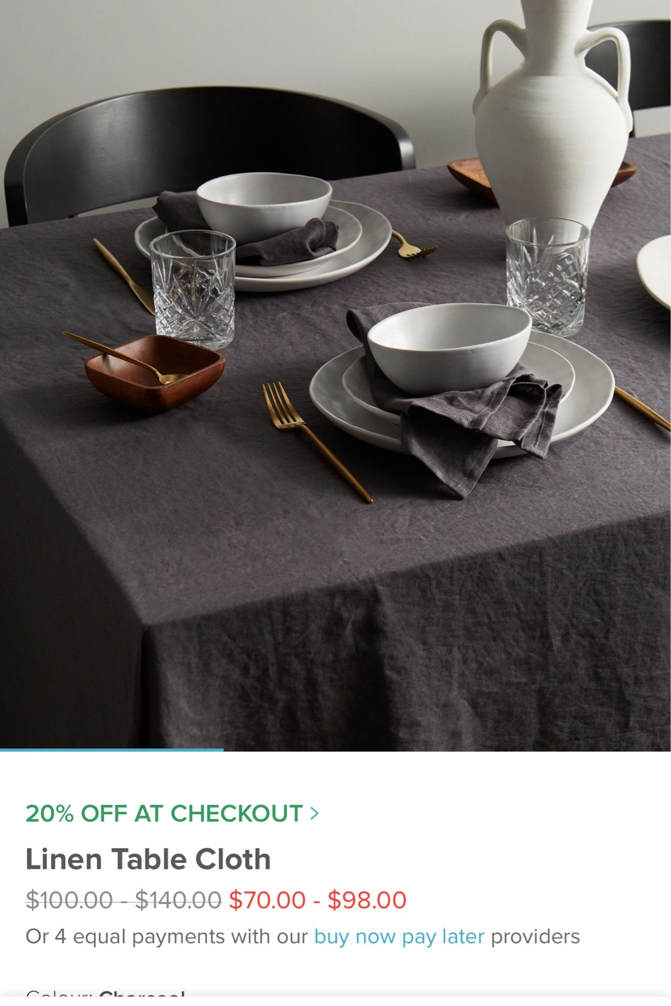 Home Decor on Sale: Aere Home Linen Table Cloth 

#LTKsalealert #LTKhome #LTKaustralia