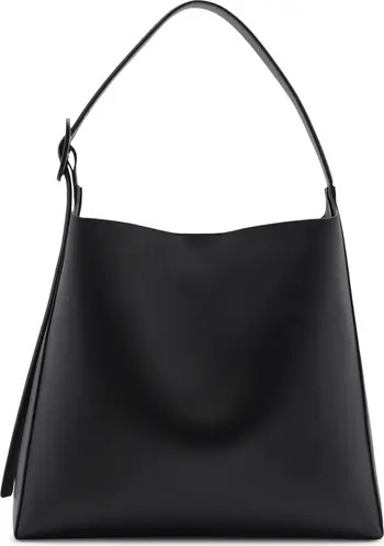 Buckle Faux Leather Shopper Bag | Nordstrom