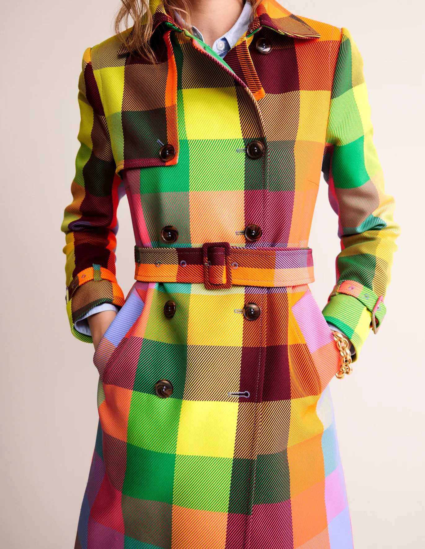Neon Belted Trench Coat | Boden (US)