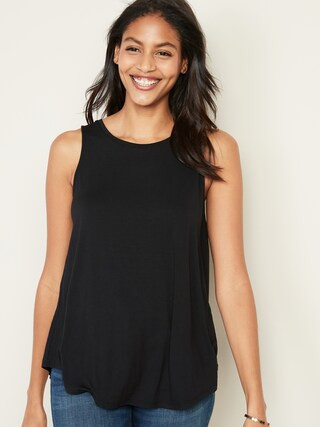 Luxe High-Neck Swing Tank for Women | Old Navy (US)