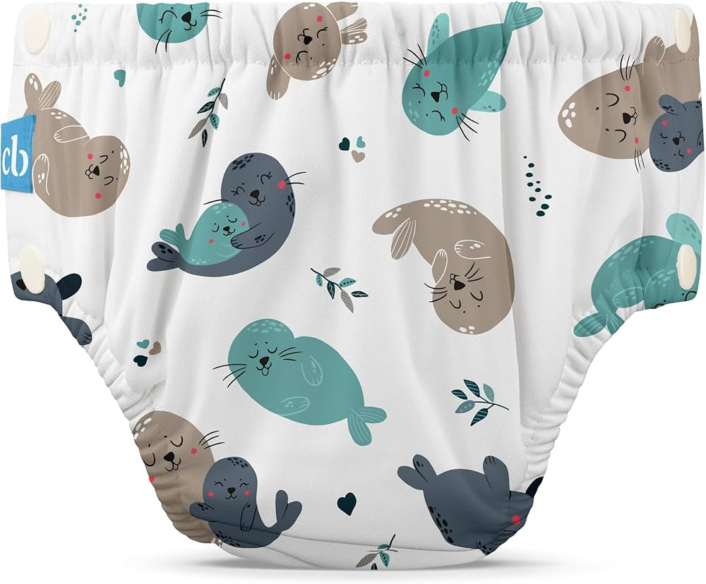 Charlie Banana Reusable Washable Swim Diaper, Easy On and Off Snaps for Baby Girls Boys, Soft and... | Amazon (US)