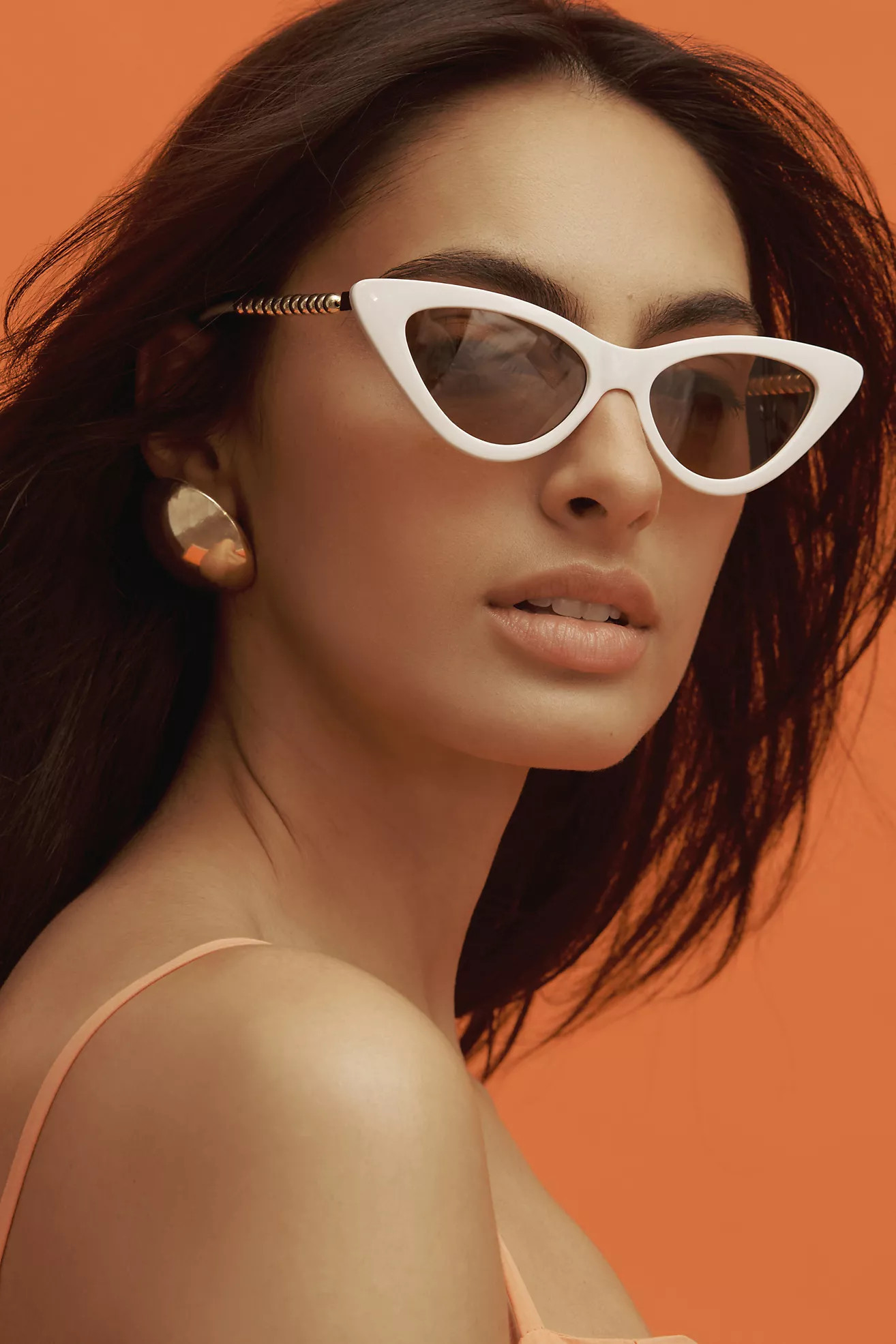 Gold Bead Cat-Eye Sunglasses | Anthropologie (US)