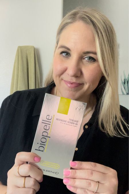 Come with me to try @biopelleskin Tensage Intensive Serum 40 🐌 This serum is part of a professional grade skin care line that can be used at home as an intensive boost and post-procedure for skin healing. 

This serum truly does it all! It contains growth factors and antioxidants to help repair, protect and hydrate the skin. It also supports collagen production, helps repair photo damage, improves the appearance of fine lines and wrinkles, and restores elasticity and luminosity to the skin!

#LTKbeauty