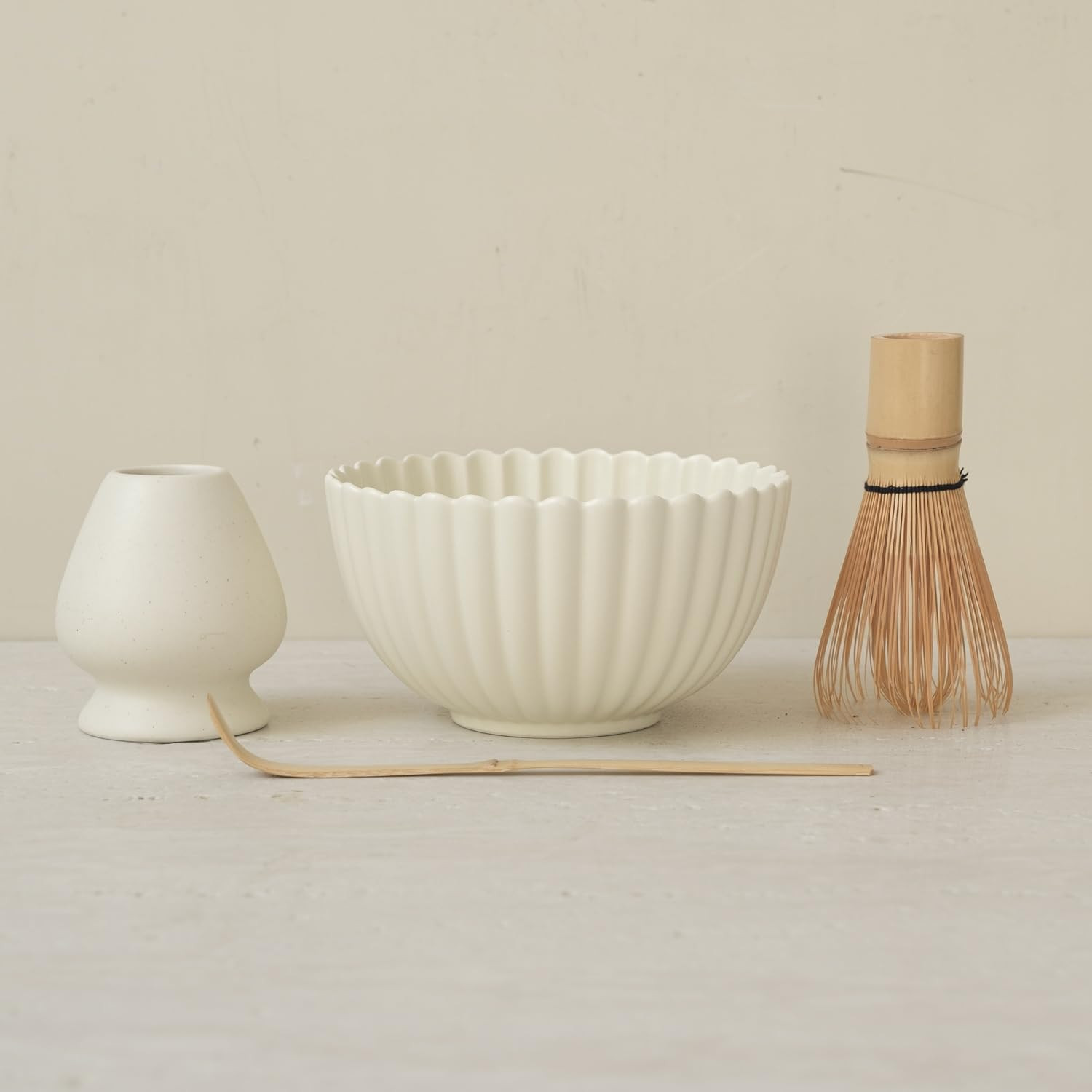 WENSHUO Daisy-Shaped Matcha Set – Floral Ceramic Design Matcha Bowl, Petal Edge, Whisk-Friendly... | Amazon (US)