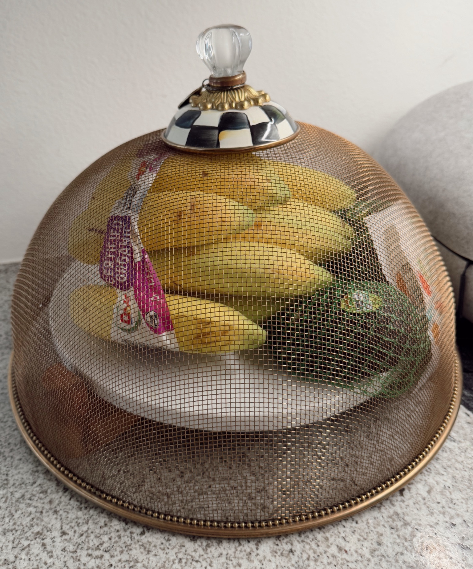 The kids have bananas daily! This fruit cover from Mackenzie Childs is so cute and keeps our bananas untouched and fresh 🍌🍌🍌

#LTKKids #LTKFamily #LTKHome