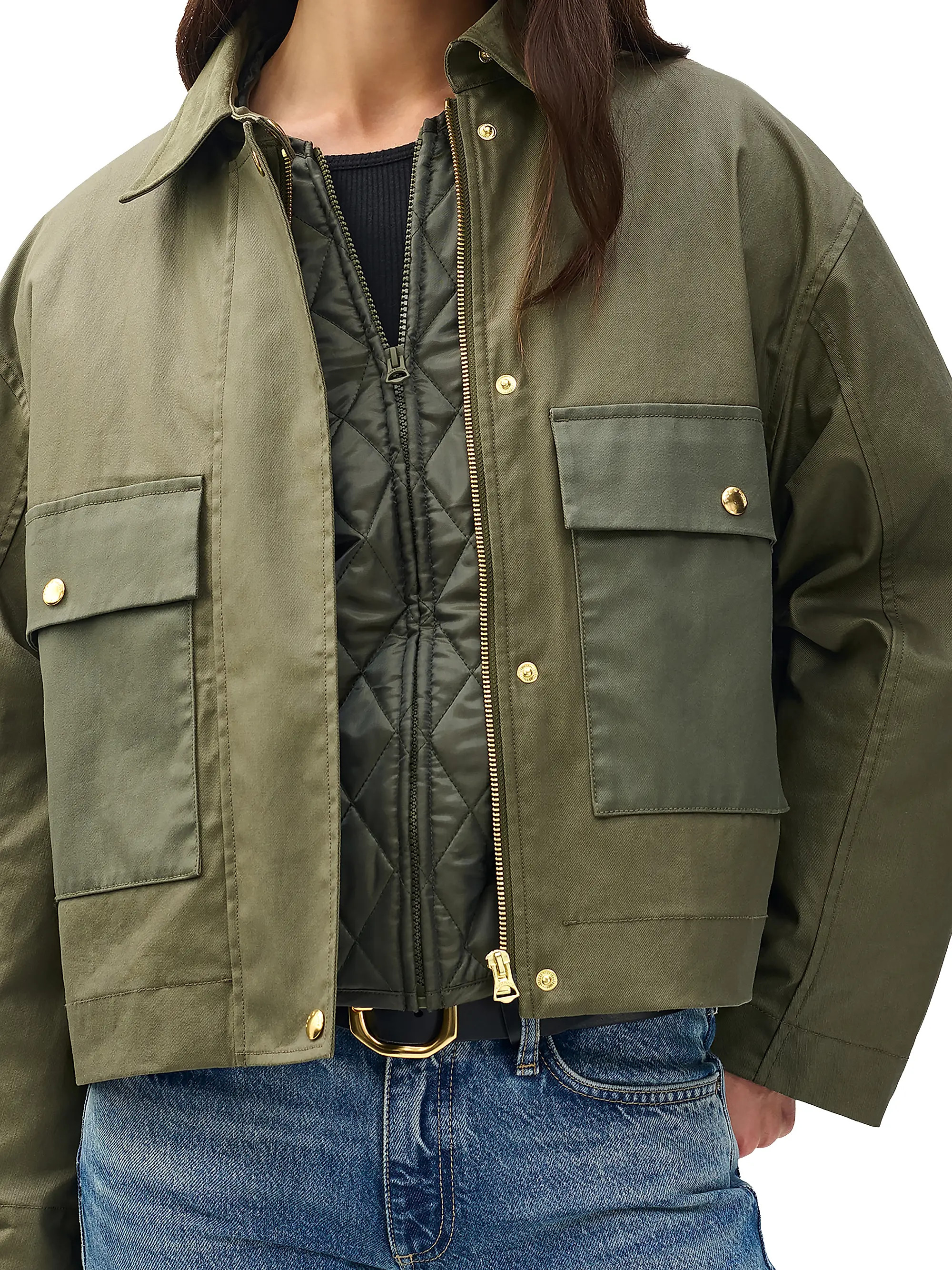 rag & bone Nonie Canvas Zip-Front Jacket | Saks Fifth Avenue | Saks Fifth Avenue