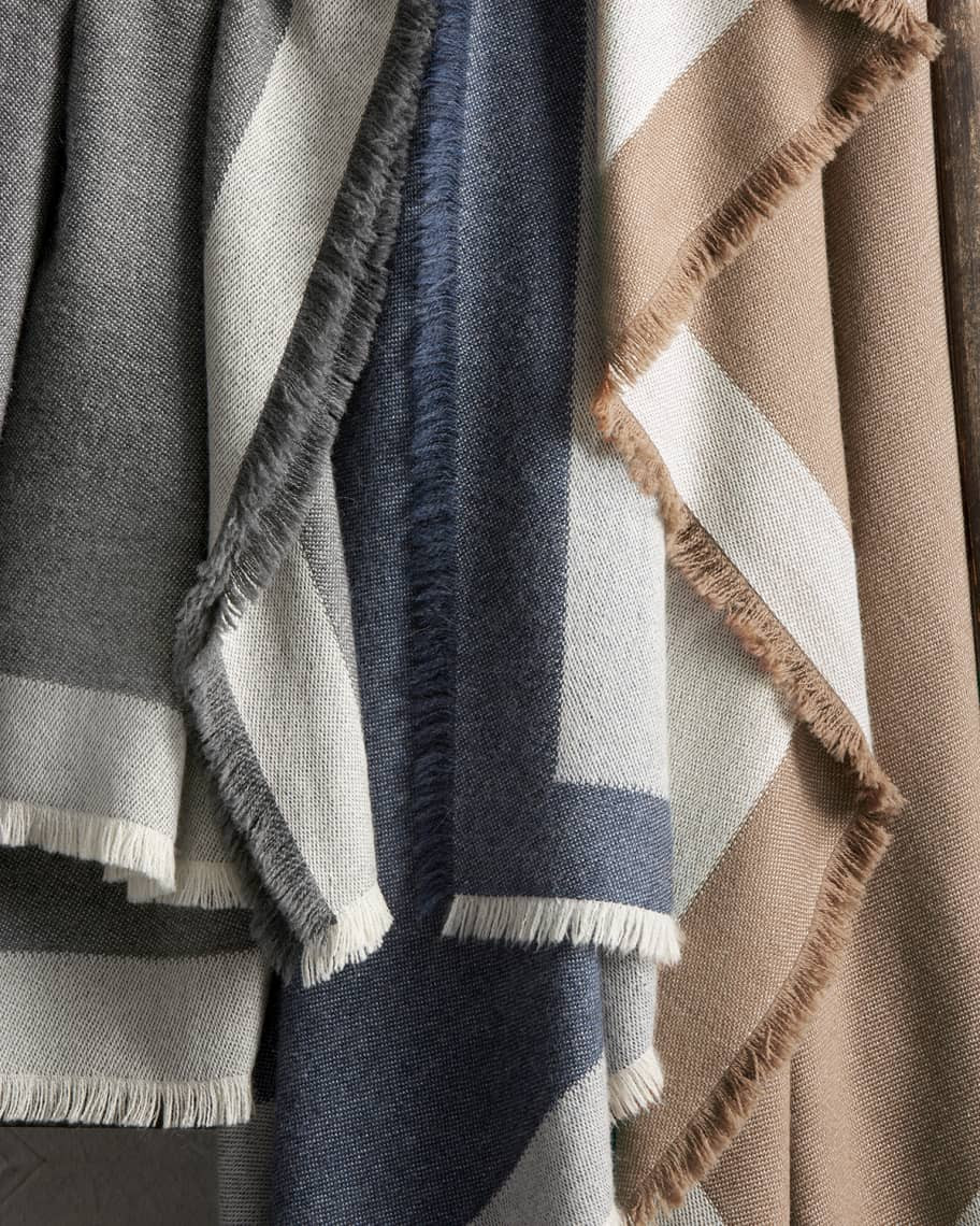 Matouk Suri Alpaca Eyelash-Fringe Throw Blanket | Neiman Marcus