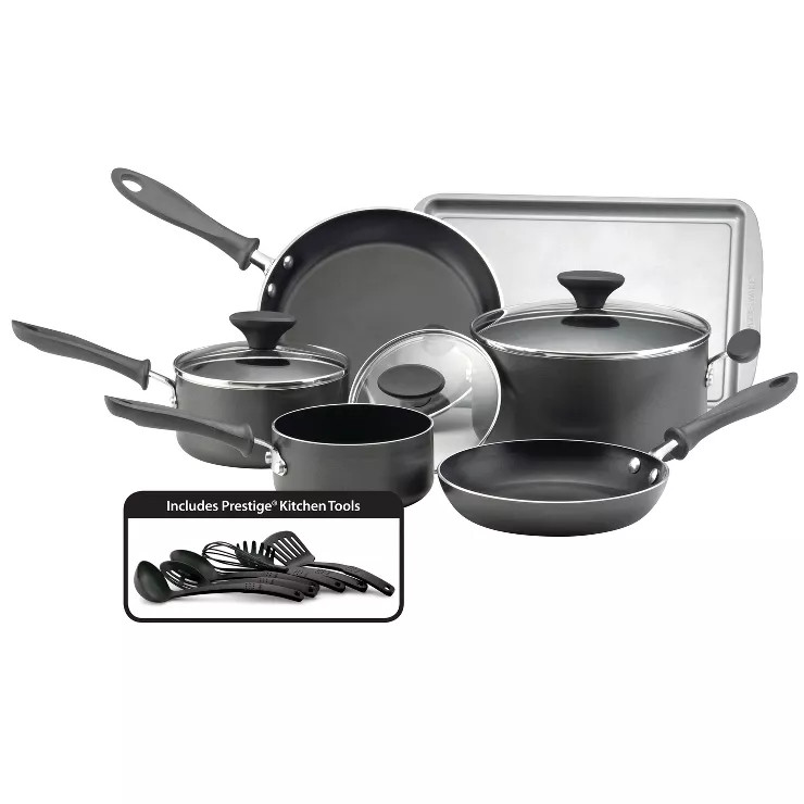 Farberware Reliance 15pc Aluminum Nonstick Cookware Set with Prestige Tools | Target