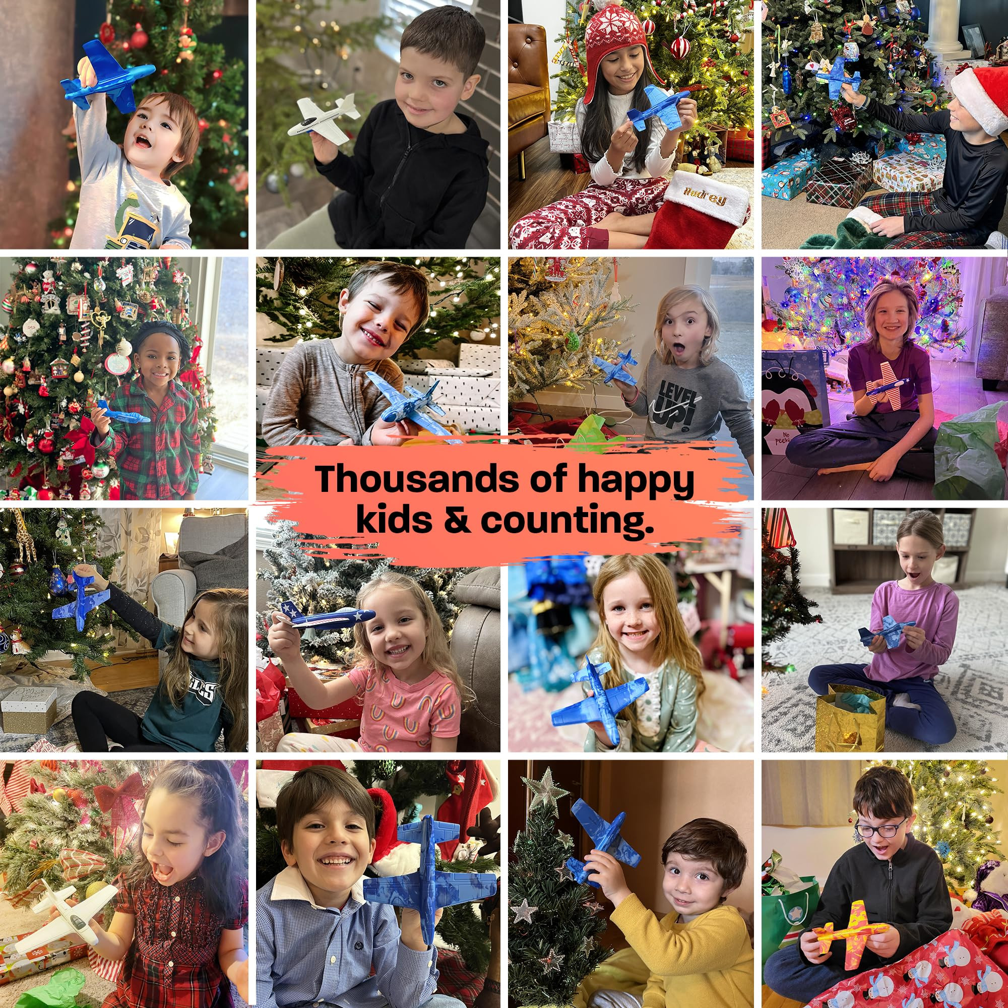 Airplane Toy Foam Airplanes for Kids - Best Stocking Stuffers for Boys & Girls - Easy Throwing Ai... | Amazon (US)