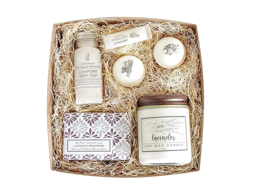 Luxury Spa Day Gift for Women - Relaxing Lavender Essential Oil Spa Day Self Care Kit | Amazon (US)
