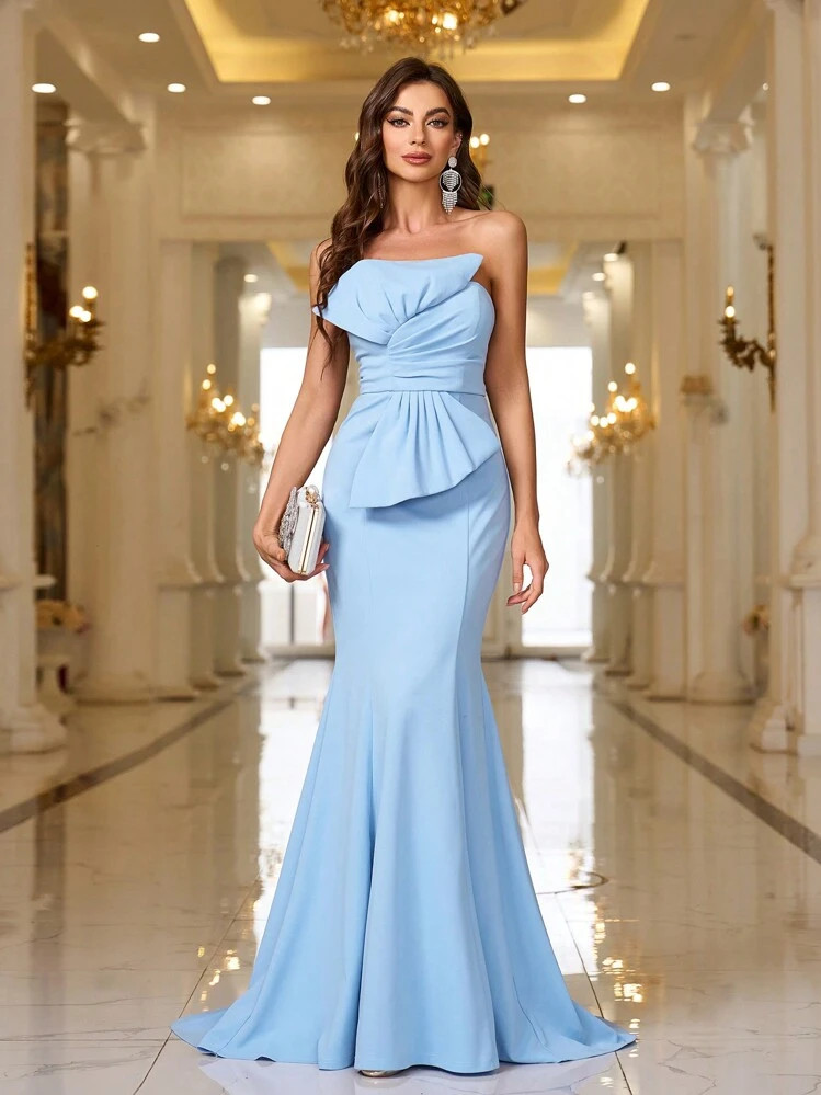 Elitara Elegant And Gorgeous Butterfly Decorated Mermaid Floor-Length Formal Evening Dress | SHEIN