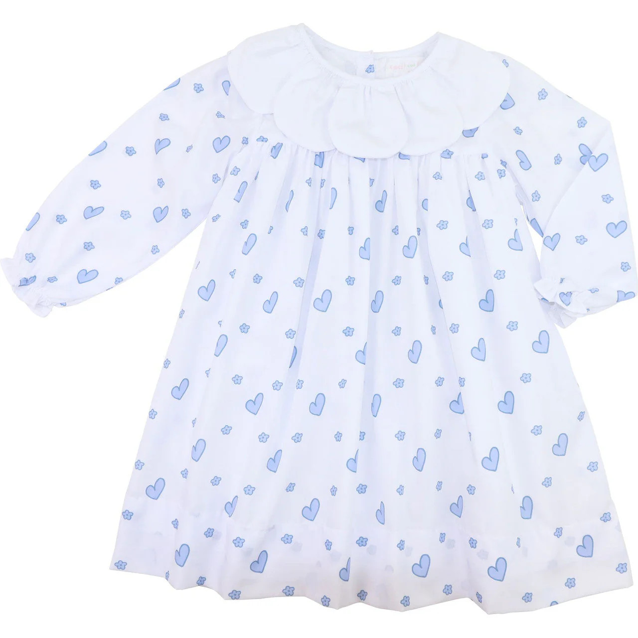 Blue Heart Print Dress | Cecil and Lou