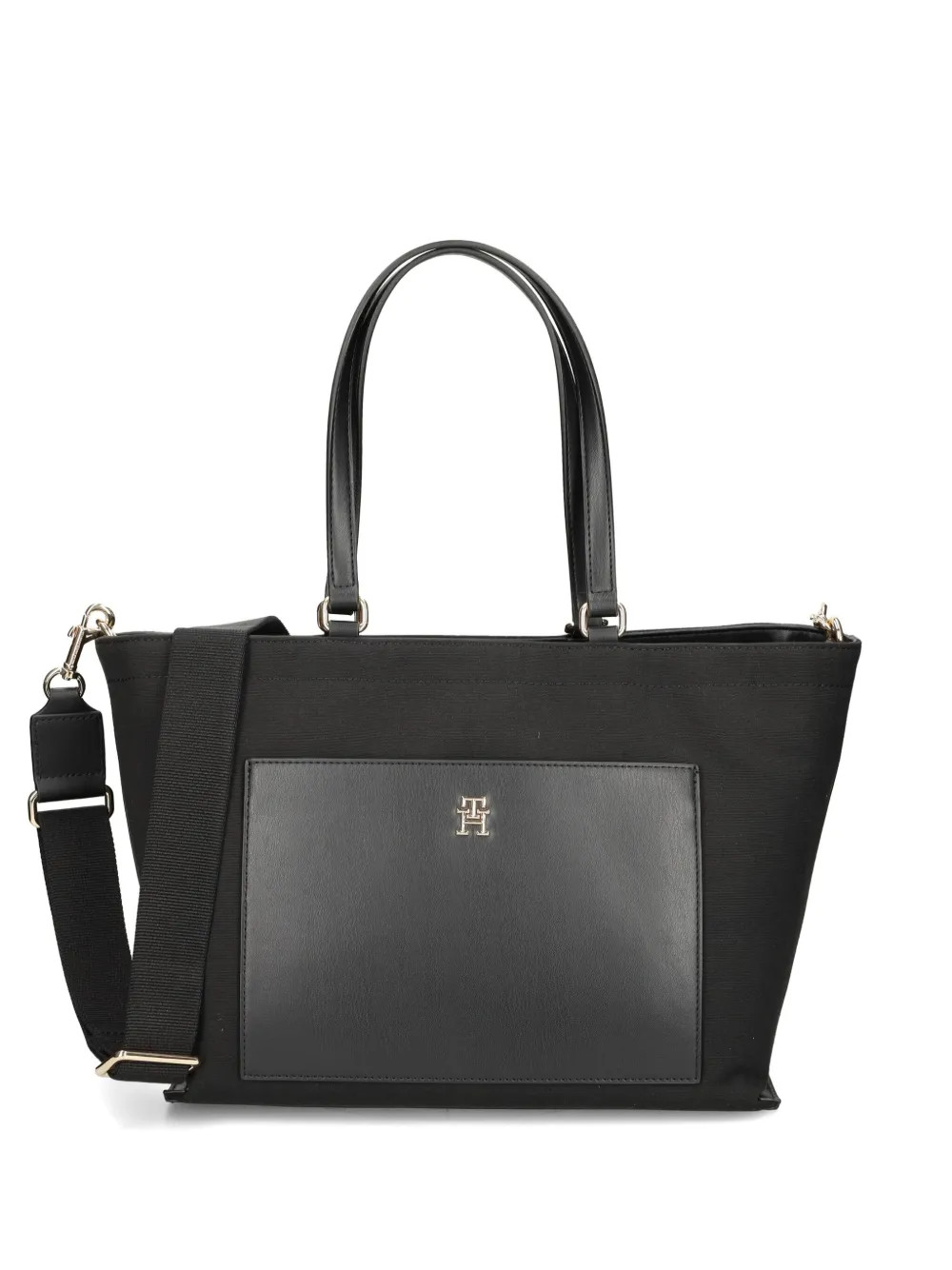 Tommy Hilfiger Logo Tote Bag | Black | FARFETCH DZ | Farfetch Global