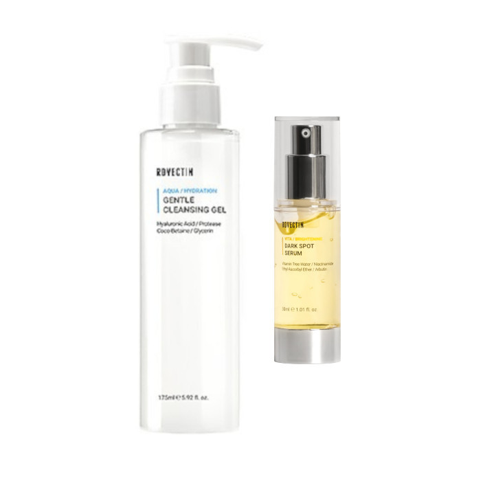ROVECTIN - Aqua Gentle Cleansing Gel - 175ml + Vita Dark Sport Serum - 30ml Set | Stylevana