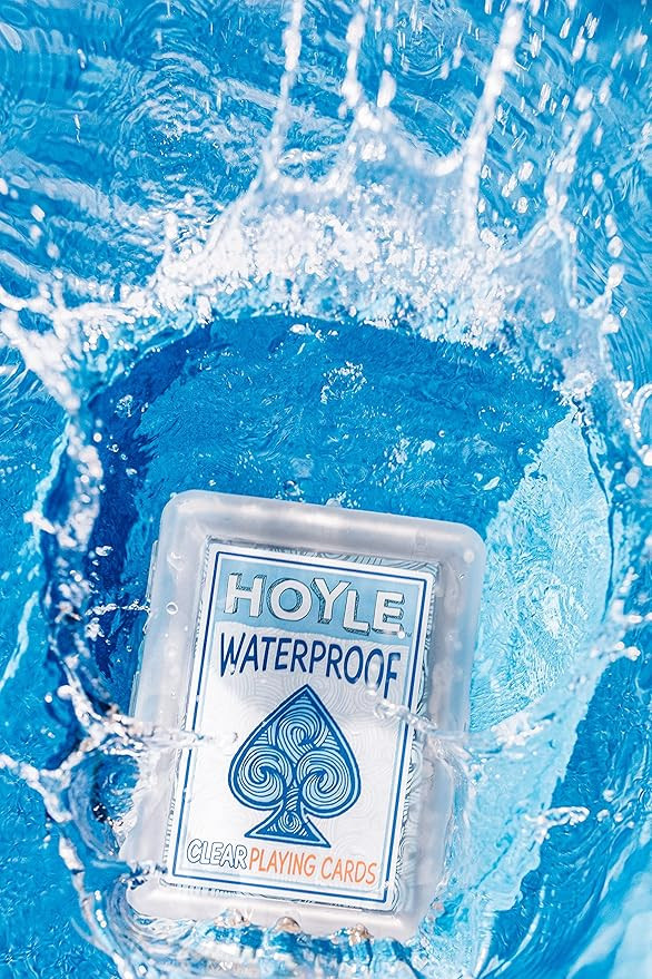 Hoyle Waterproof Playing Cards, Clear, 1 Deck | Amazon (US)