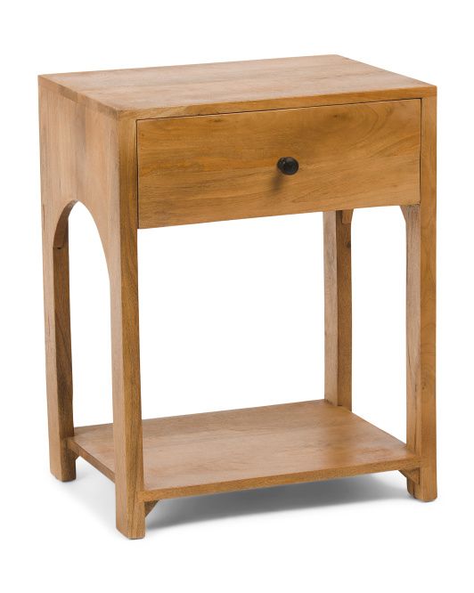 1 Drawer Wood Side Table | TJ Maxx