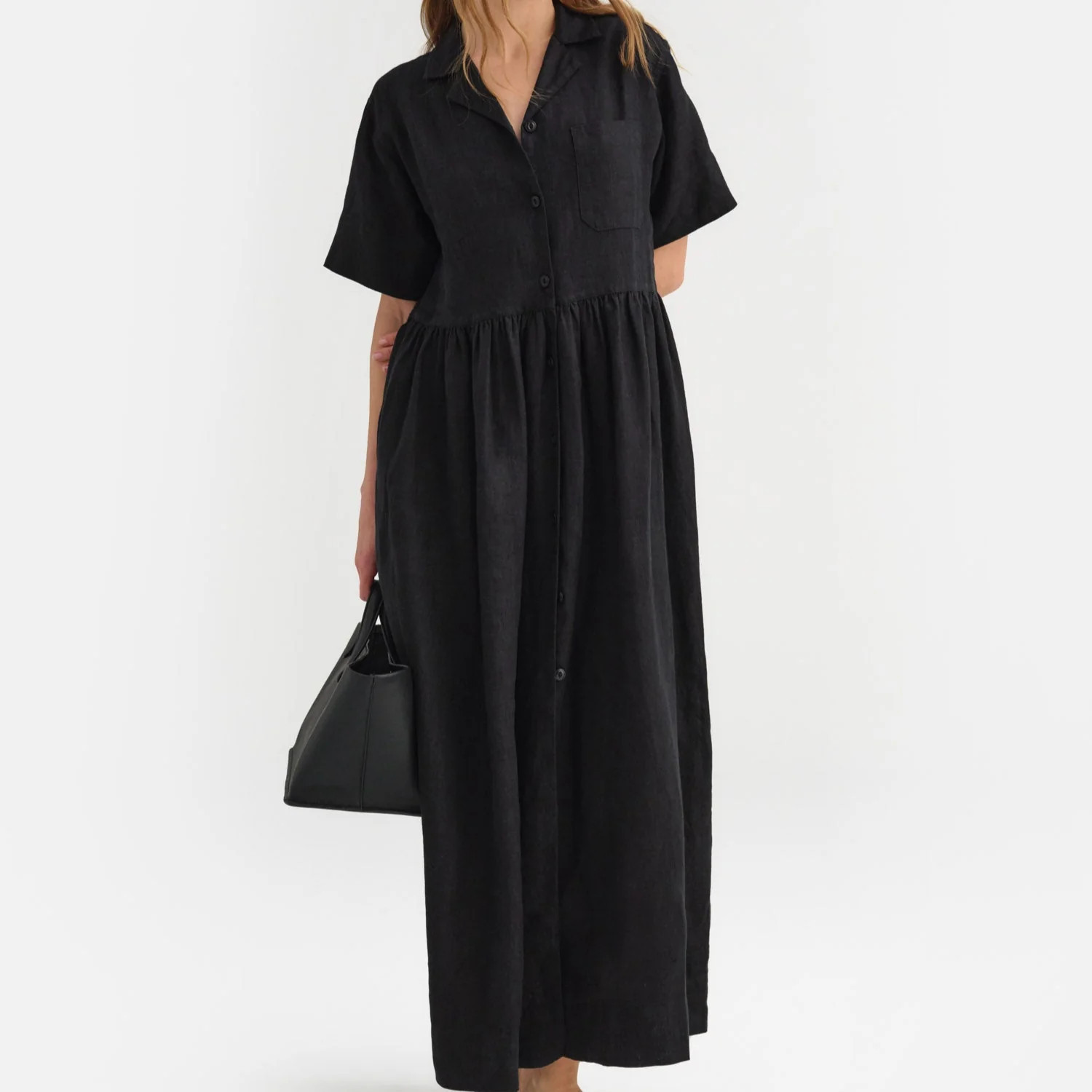 Organic Linen Shirt Dress | MATE The Label