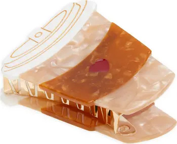 Solar Eclipse Hand-Painted Heart Coffee Cup Claw Clip | Nordstrom | Nordstrom