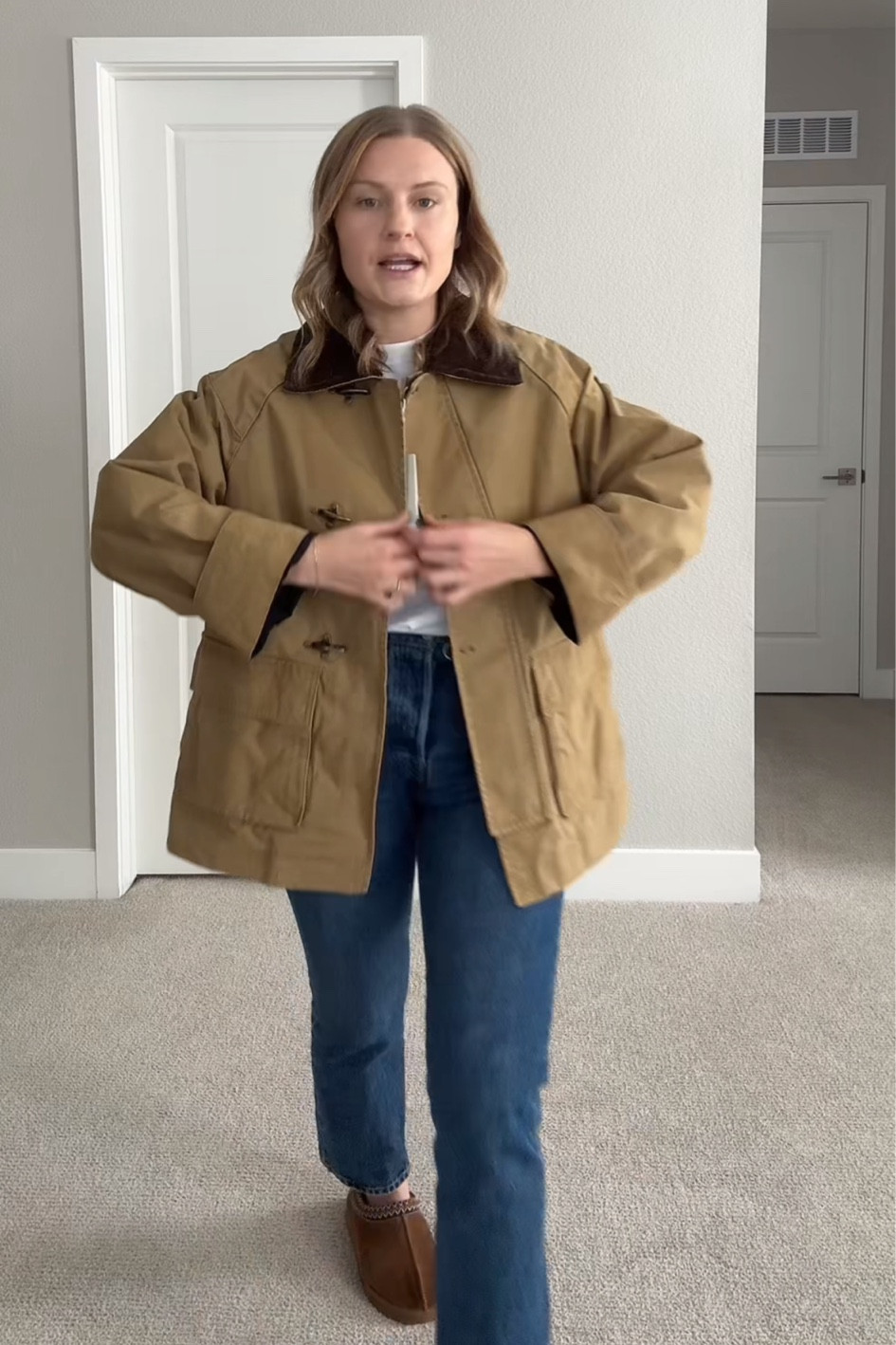 Mango Barn Jacket, Size Small, Fits TTS