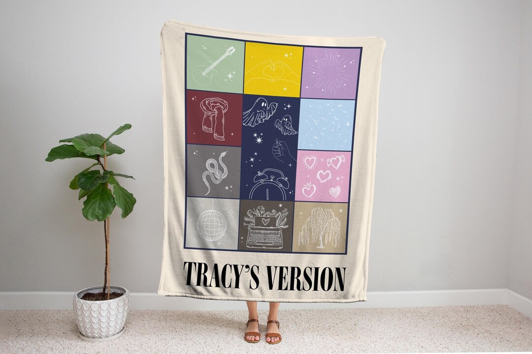 Personalized Name Version Blanket, Custom Name Throw, Music Album Blanket, Lover Christmas Gift, ... | Etsy (US)