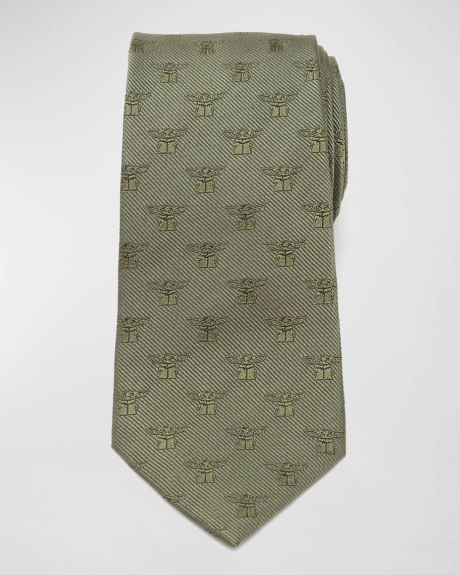 Men's The Mandalorian's The Child Silk Tie | Neiman Marcus
