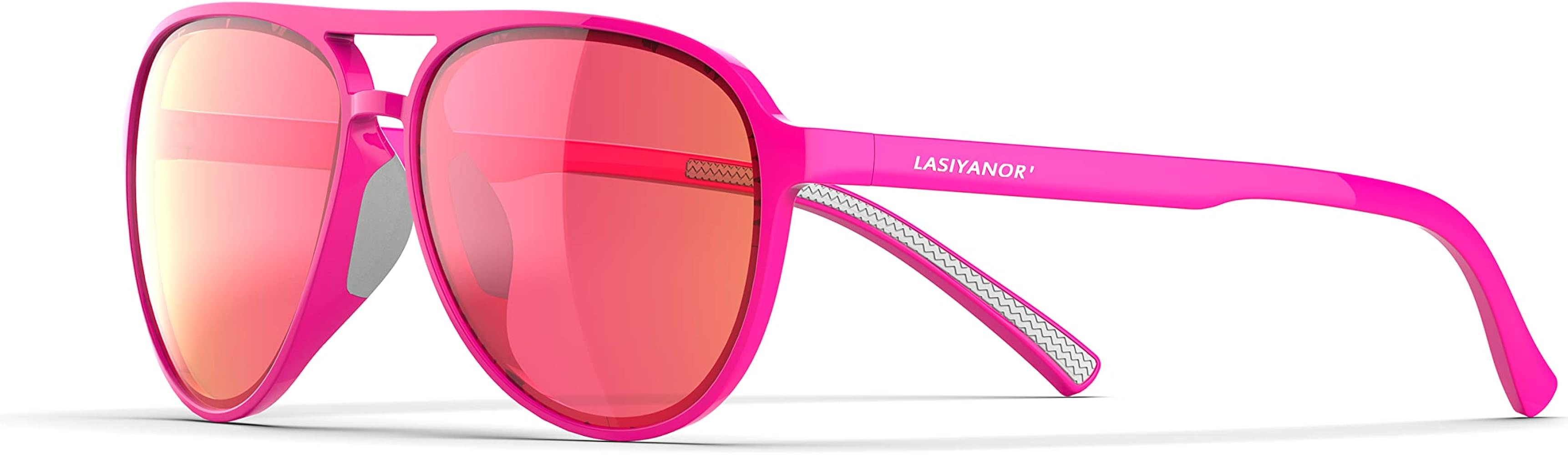 Lasiyanor Lightweight TAC Polarized Tinted Classic Vintage Retro 70s Sunglasses, TR-90 Frame for ... | Amazon (US)