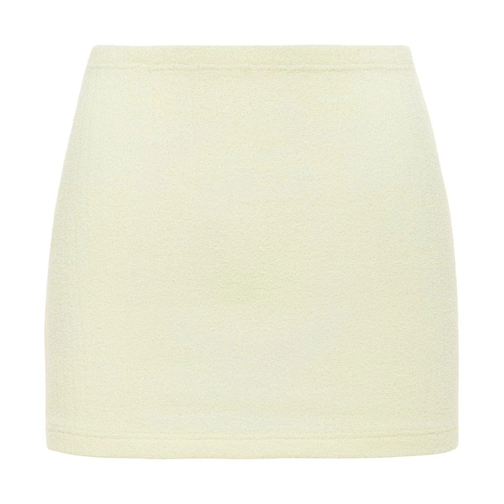 Buttercream Rib Micro Skirt | Montce