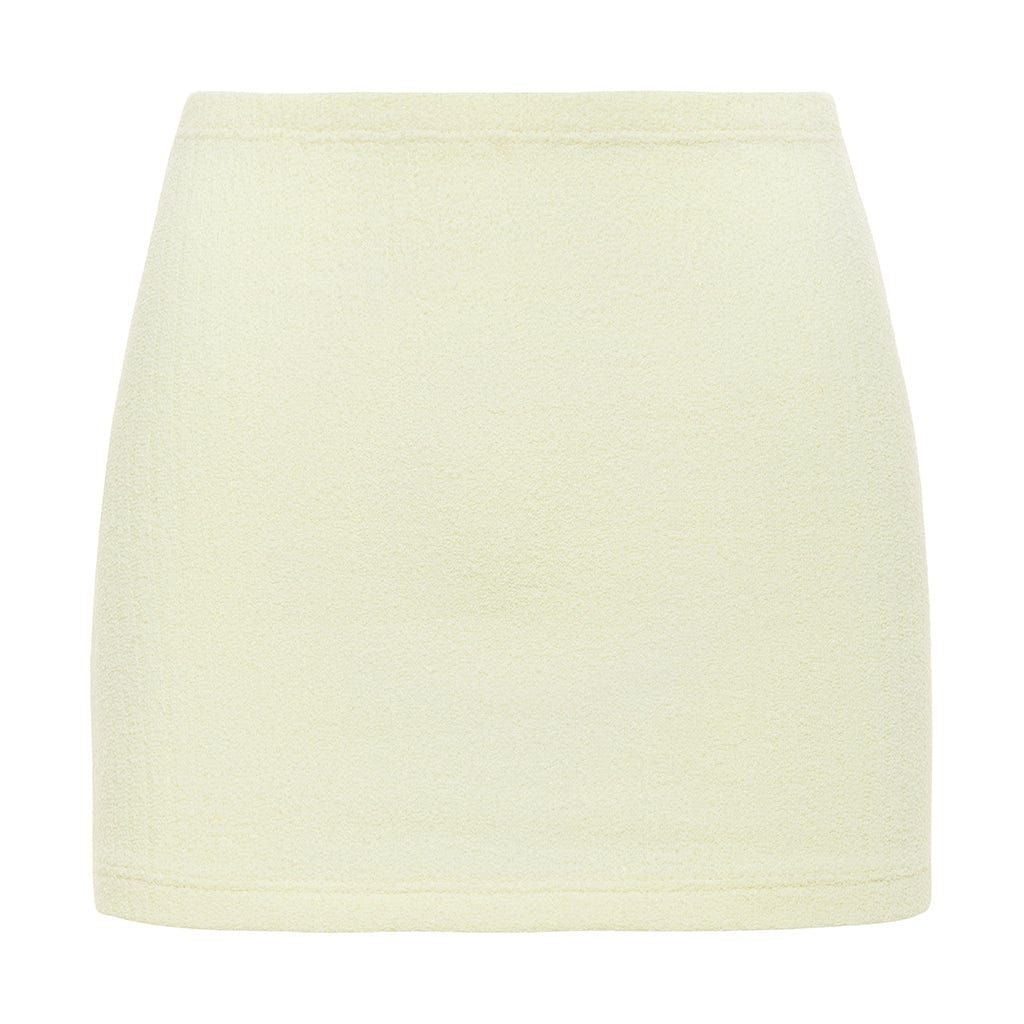 Buttercream Rib Micro Skirt | Montce