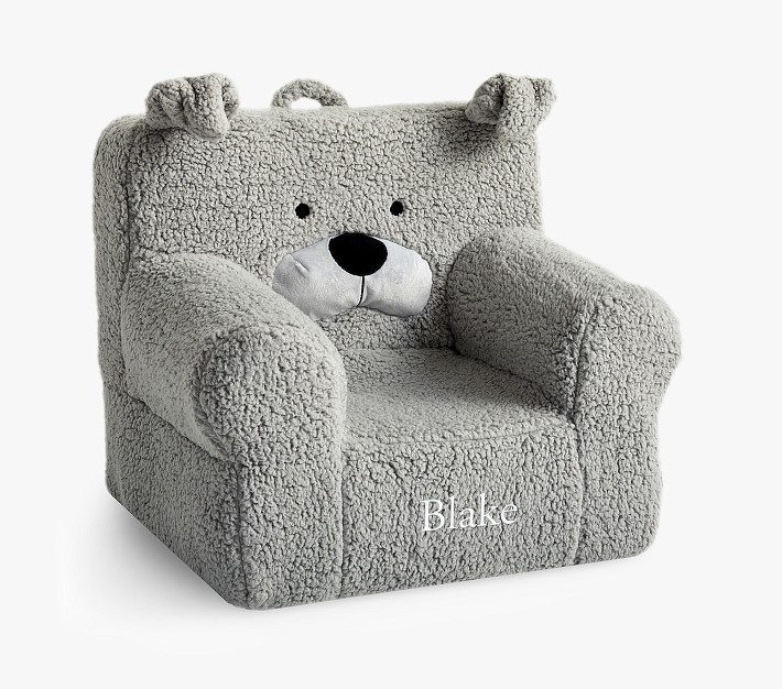 Anywhere Chair®, Gray Sherpa Dog | Pottery Barn Kids