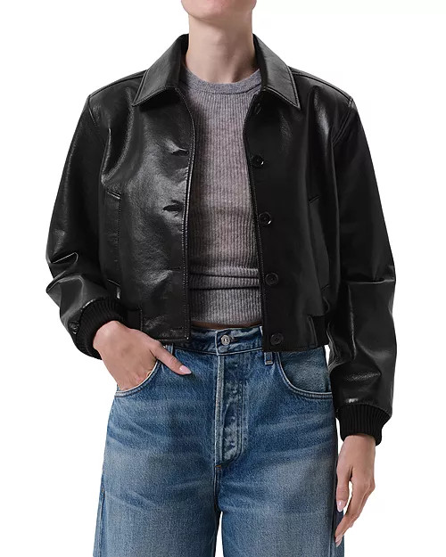 Citizens of Humanity Lola Leather Bomber Jacket  | Bloomingdale's Women | Bloomingdale's (US)