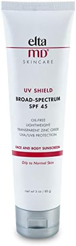 EltaMD UV Shield Face and Body Sunscreen Lotion Broad-Spectrum SPF 45, Oil Free, Non-Greasy, Derm... | Amazon (US)