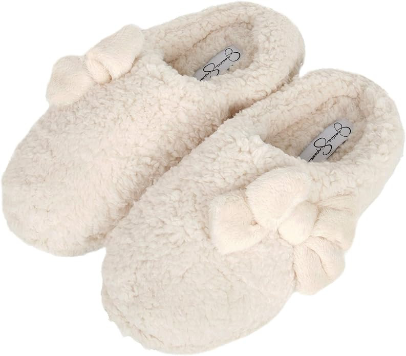 Jessica Simpson Women's Plush Marshmallow Slide on House Slipper Clog with Memory Foam | Amazon (US)