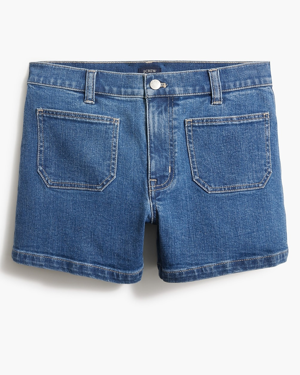 Sailor patch-pocket denim short | J.Crew Factory