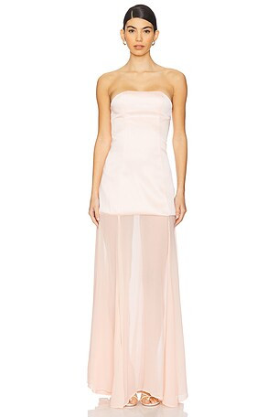 Diaphanous Maxi Skirt in Purple Heather | Revolve Clothing (Global)