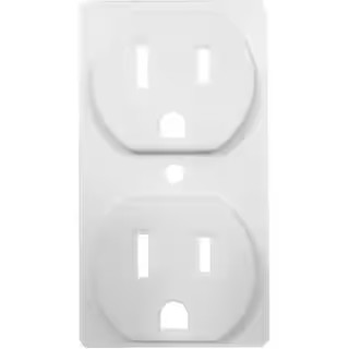 ColorCap 1-Gang Duplex Outlet Wall Plate - White (4-Pack) | The Home Depot