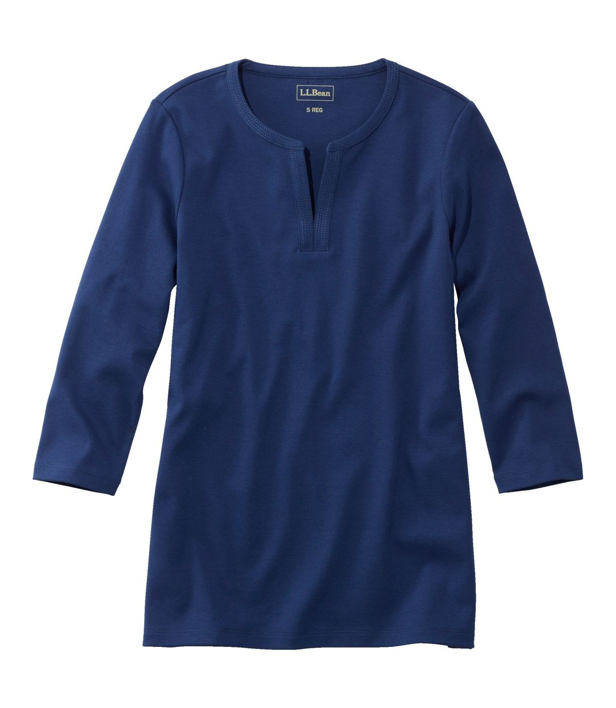 Women's L.L.Bean Tee, Three-Quarter-Sleeve Splitneck Tunic | L.L. Bean
