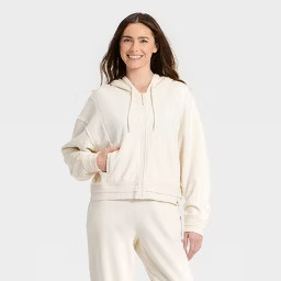 Women's French Terry Full Zip Hoodie Sweatshirt - JoyLab™ | Target