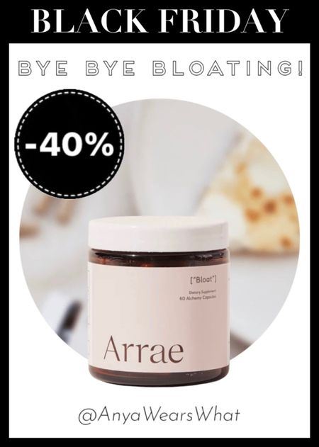 40% OFF TODAY ONLY!!! 
BYE BYE BLOATING! 🙌🏻
The all-natural, clinically-tested product that works in under an hour to eliminate belly bloat, soothe abdominal discomfort, and optimize digestion. 🌿
I'm also linking ARRAE other amazing natural supplements! 

#arrae #bloat #natural #supplement #health #antibloat #bloating #LTKFind 

#LTKHoliday #LTKCyberWeek #LTKGiftGuide