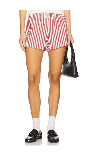 Boxer Shorts in Cherry Candy Stripe | Revolve Clothing (Global)