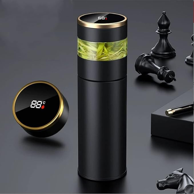 Tea Infuser Bottle - Coffee thermos - Smart Sports Water Bottle with LED Temperature Display,Doub... | Amazon (US)