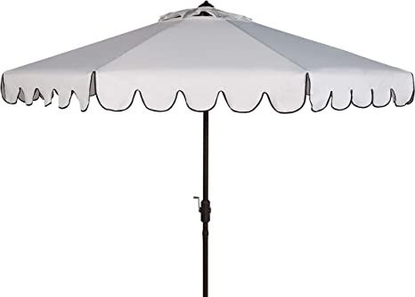 Safavieh PAT8010E Collection Venice White and Black Single Scallop 9Ft Crank Outdoor Push Button ... | Amazon (US)