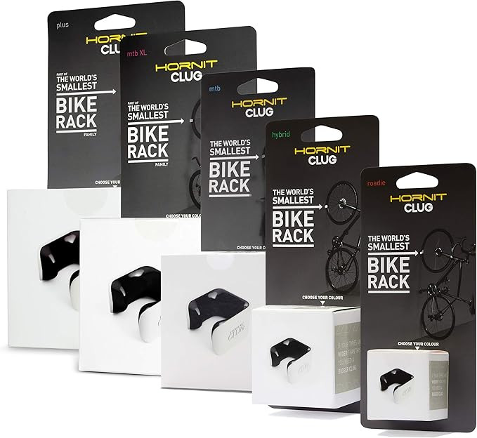 Hornit CLUG Bike Clip Indoor & Outdoor Bicycle Storage Rack & Mount System, 5 Sizes, Easy to inst... | Amazon (US)