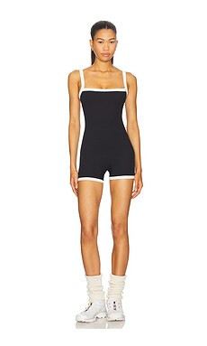 Splits59 Monah Rigor Jumpsuit in Black & White from Revolve.com | Revolve Clothing (Global)
